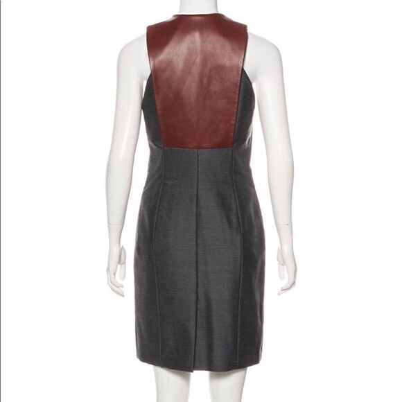 Alexander Wang Virgin Wool Leather-Accented Dress - Picture 3 of 3